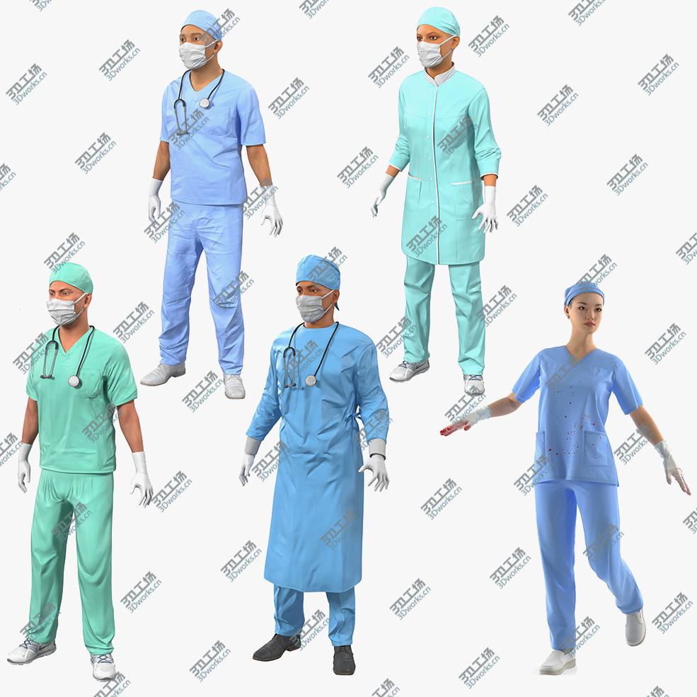 images/goods_img/202104022/Doctors Rigged Collection 2 for Maya 3D model/1.jpg